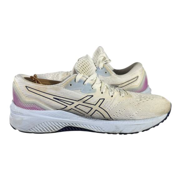 ASICS GT-1000 11 White Purple Women’s Size 8 Running Shoes 1012B197 FlyteFoam - Picture 7 of 8